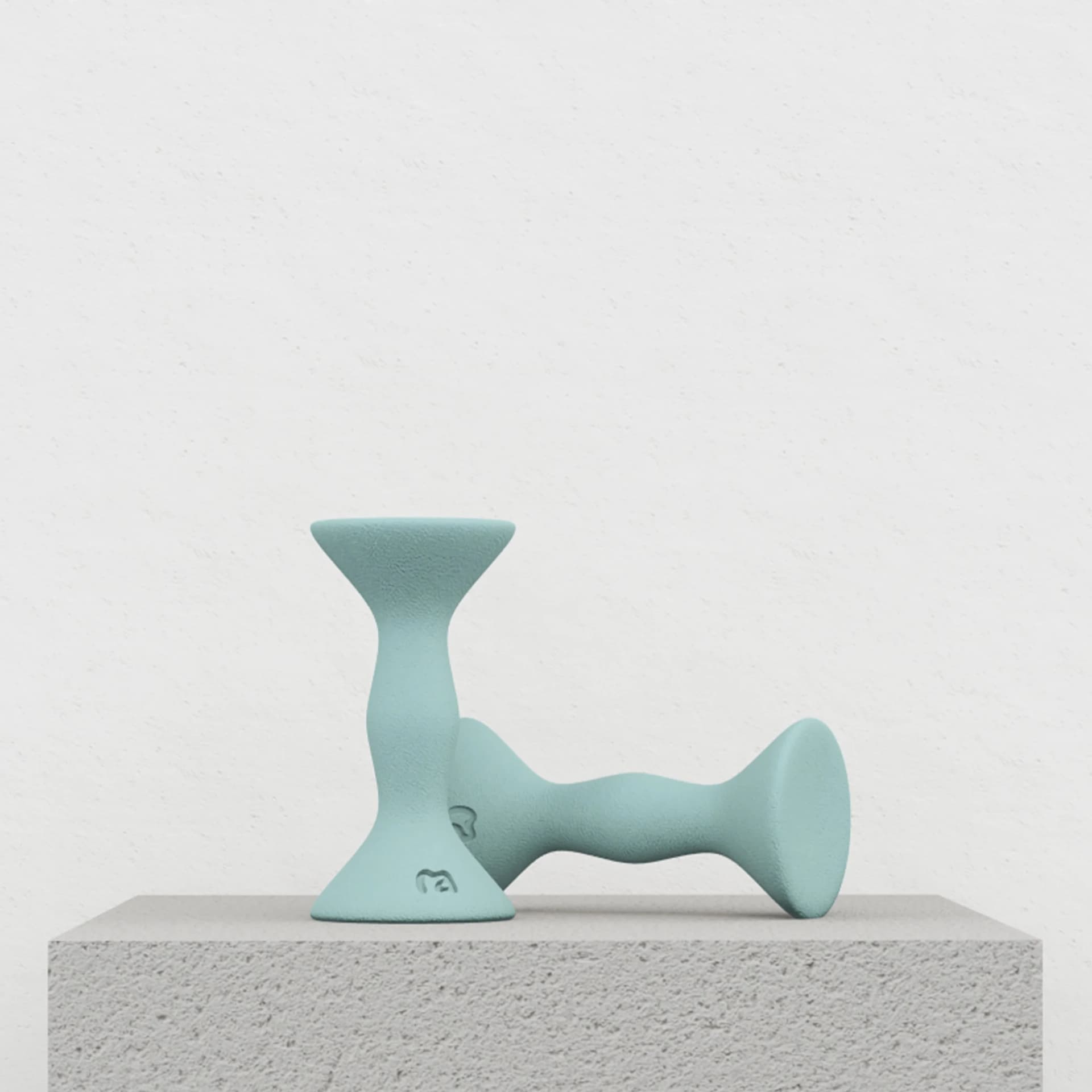 MOVART Dumbbell in Sea Mist - front view