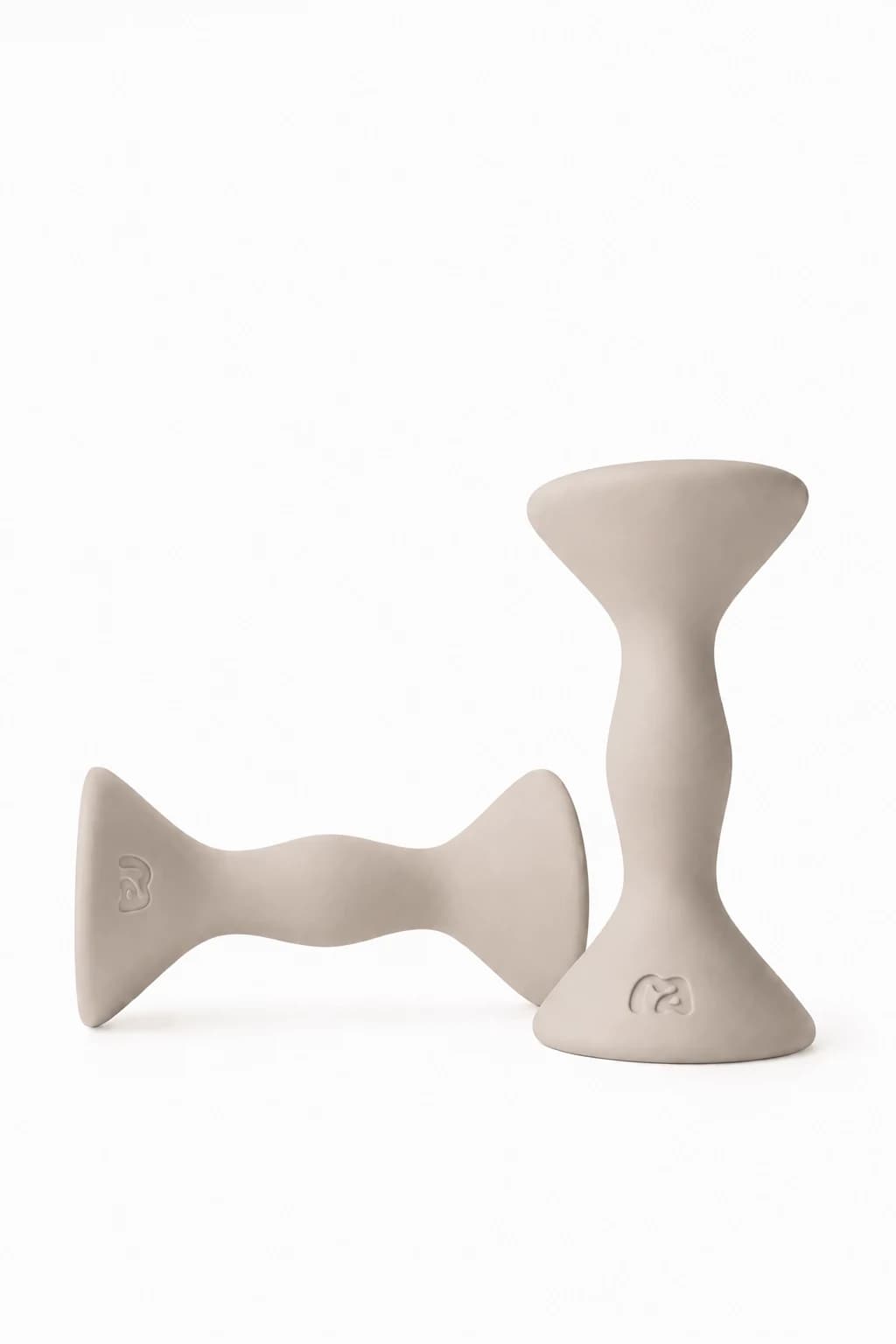 MOVART Dumbbell in Nude Beige - side view