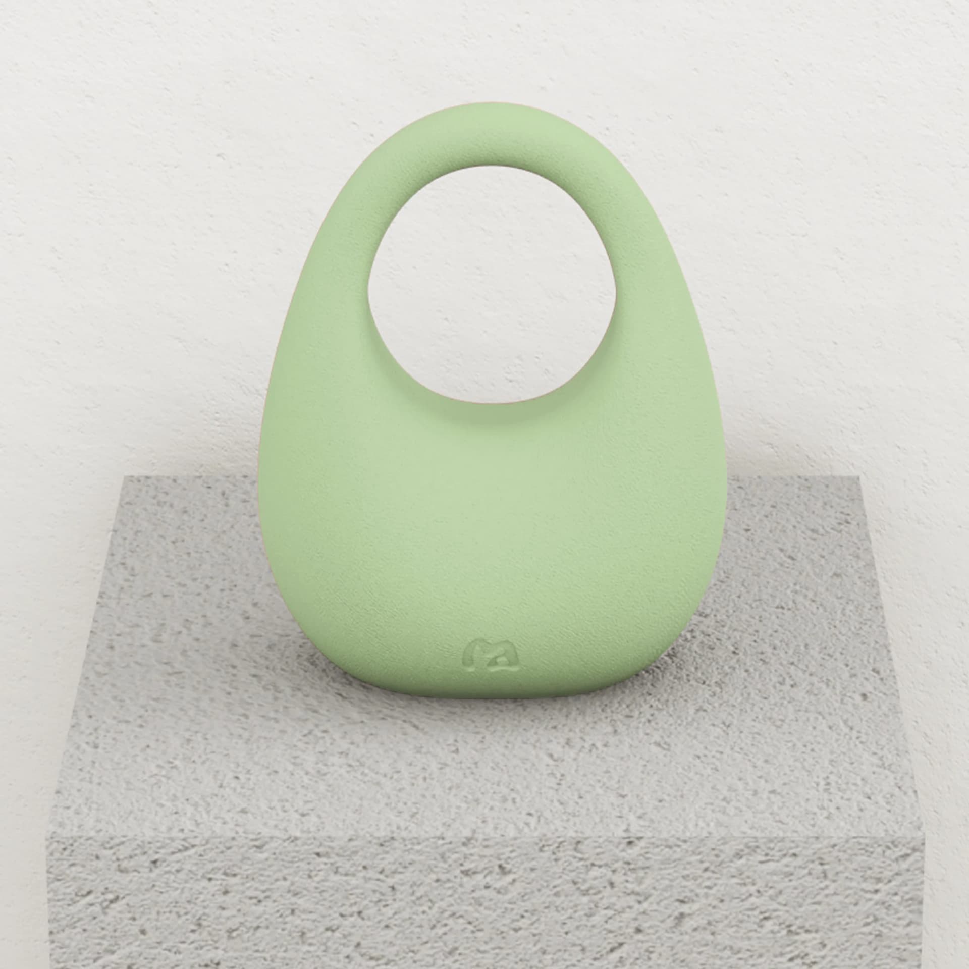 MOVART Kettlebell in Moss Green - side view