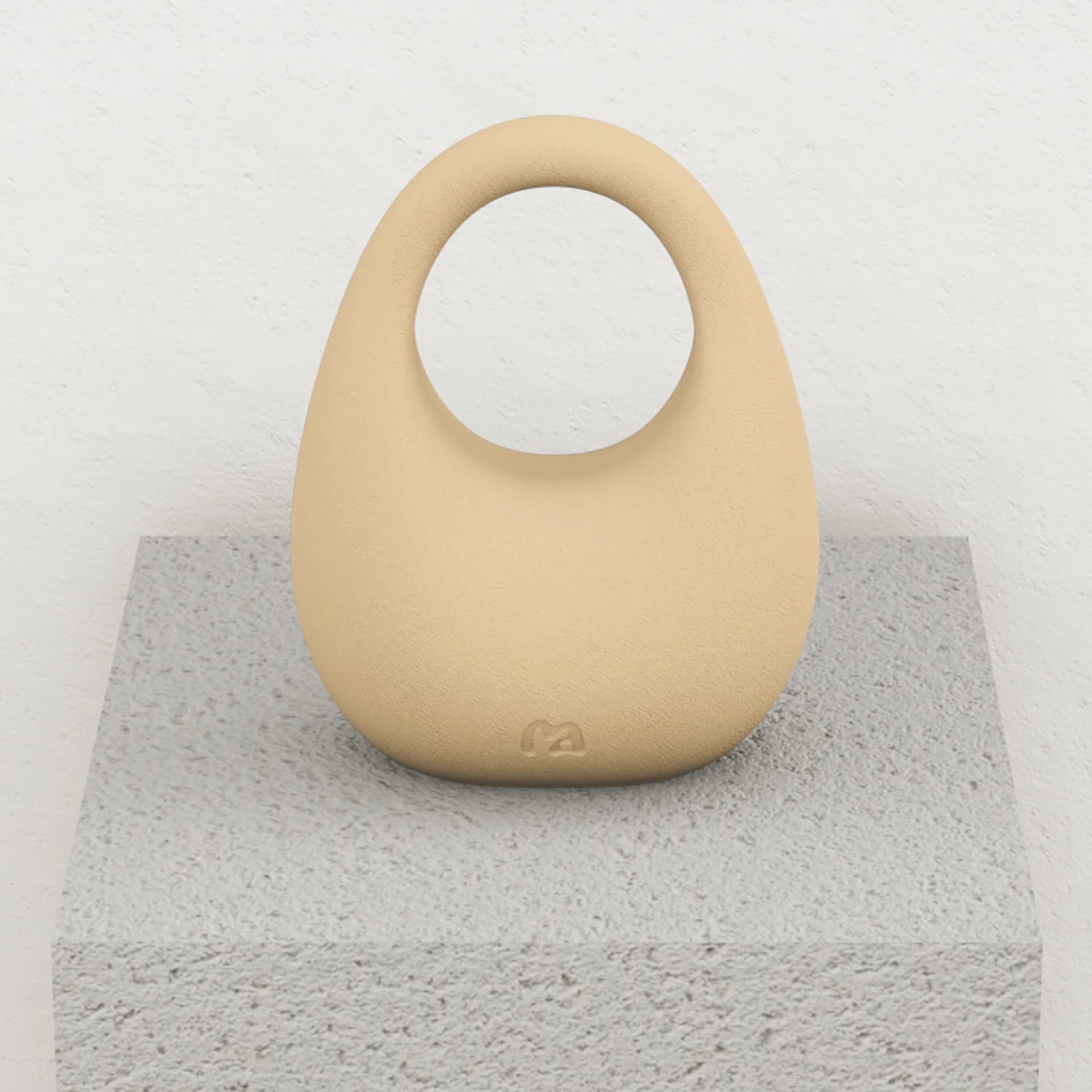 MOVART Kettlebell in Sandstone - side view