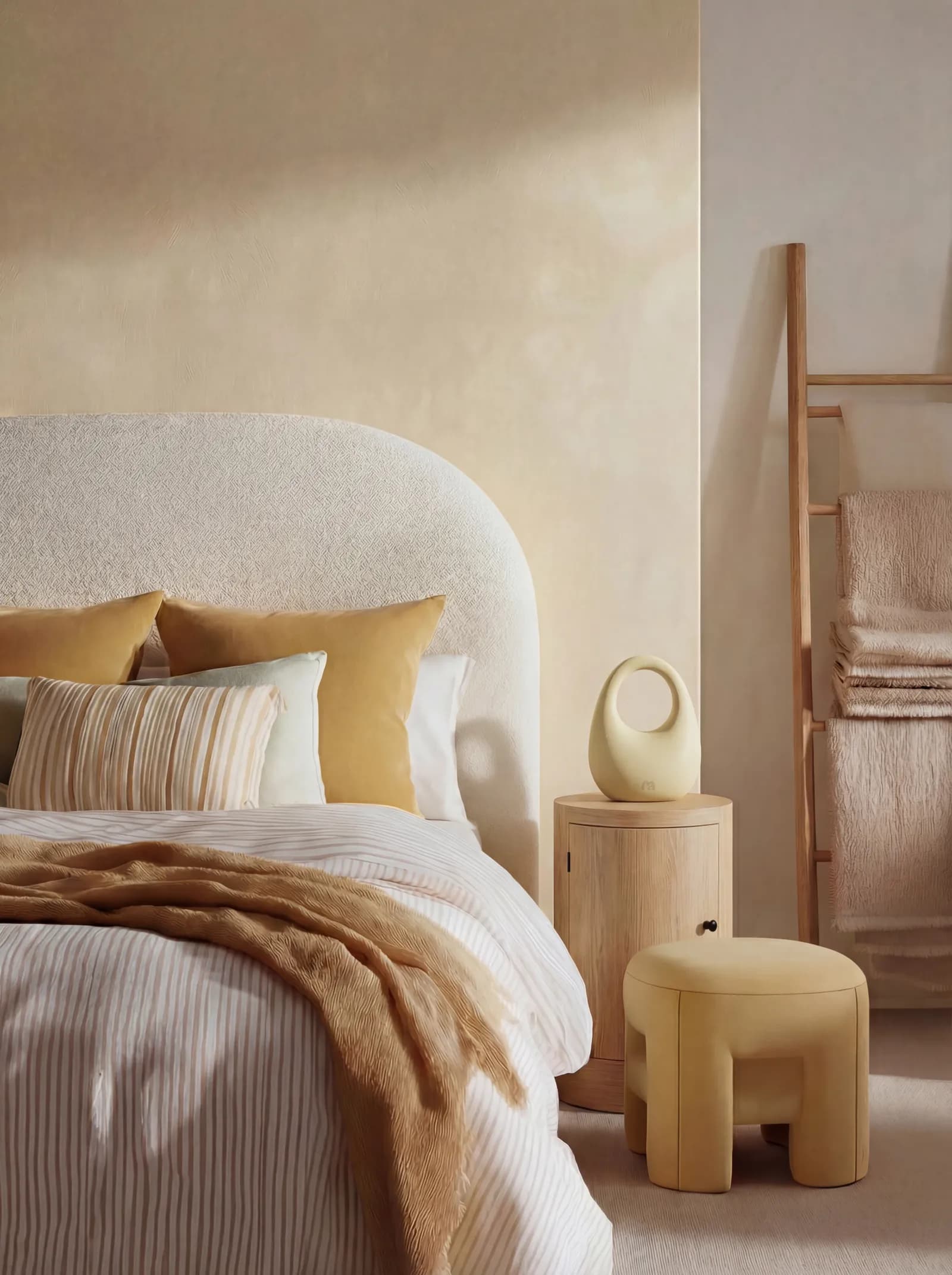 MOVART Kettlebell in Cream Yellow - View 3