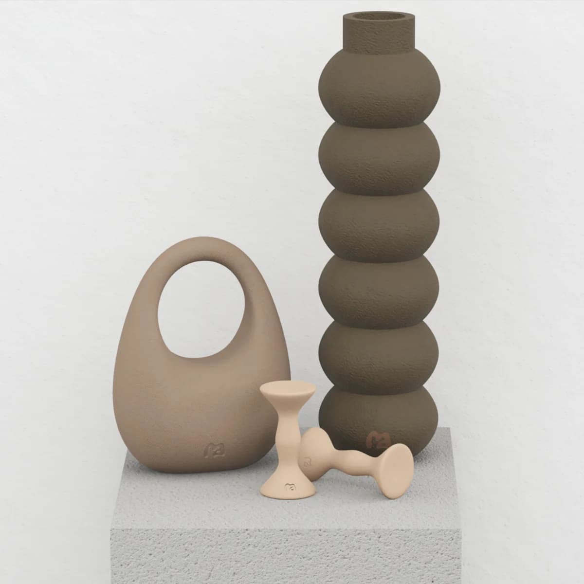 MOVART Set in Rock Brown - side view